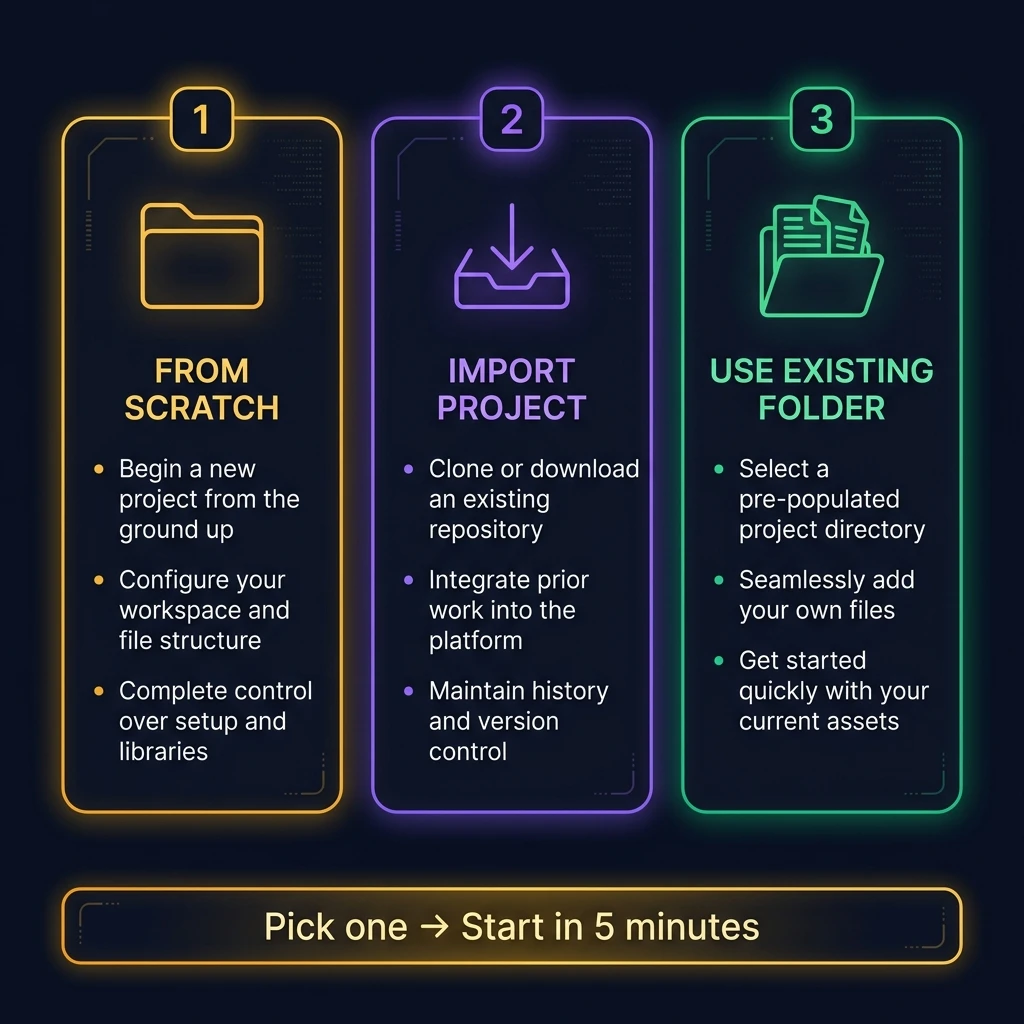 3 cách tạo Cowork Project